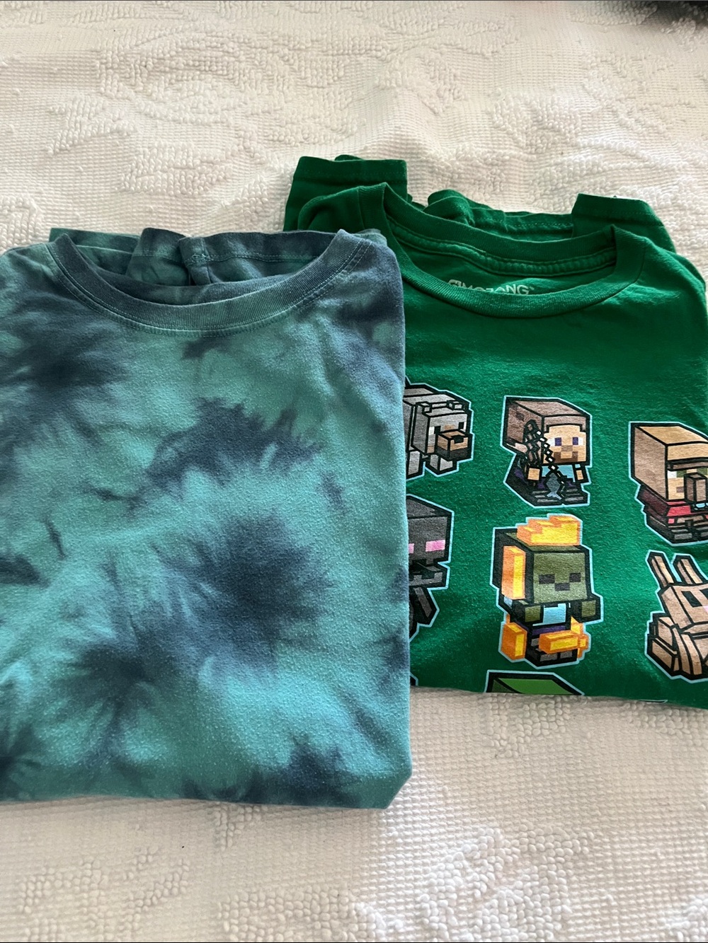 Green Graphic Kids T‑Shirt — Green Tie‑Dye Tee